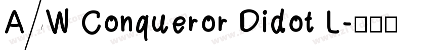 AW Conqueror Didot L字体转换